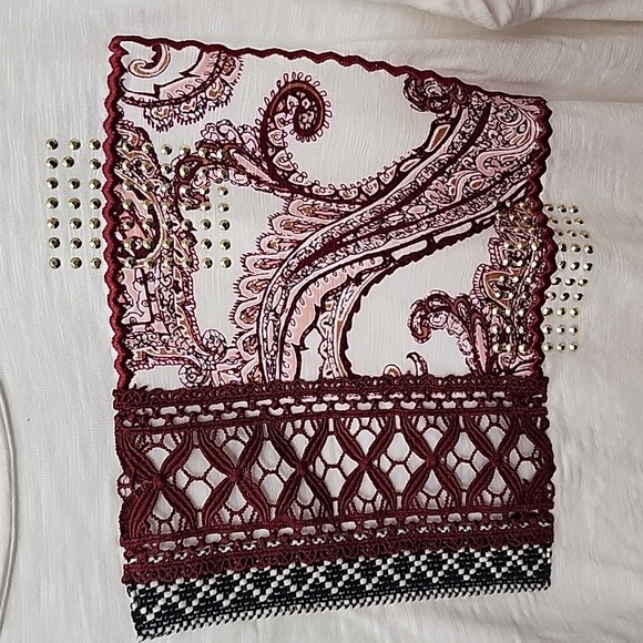 Chico's 3/4 Sleeve Applique Tee sz 3(16/18) - Picture 2 of 9